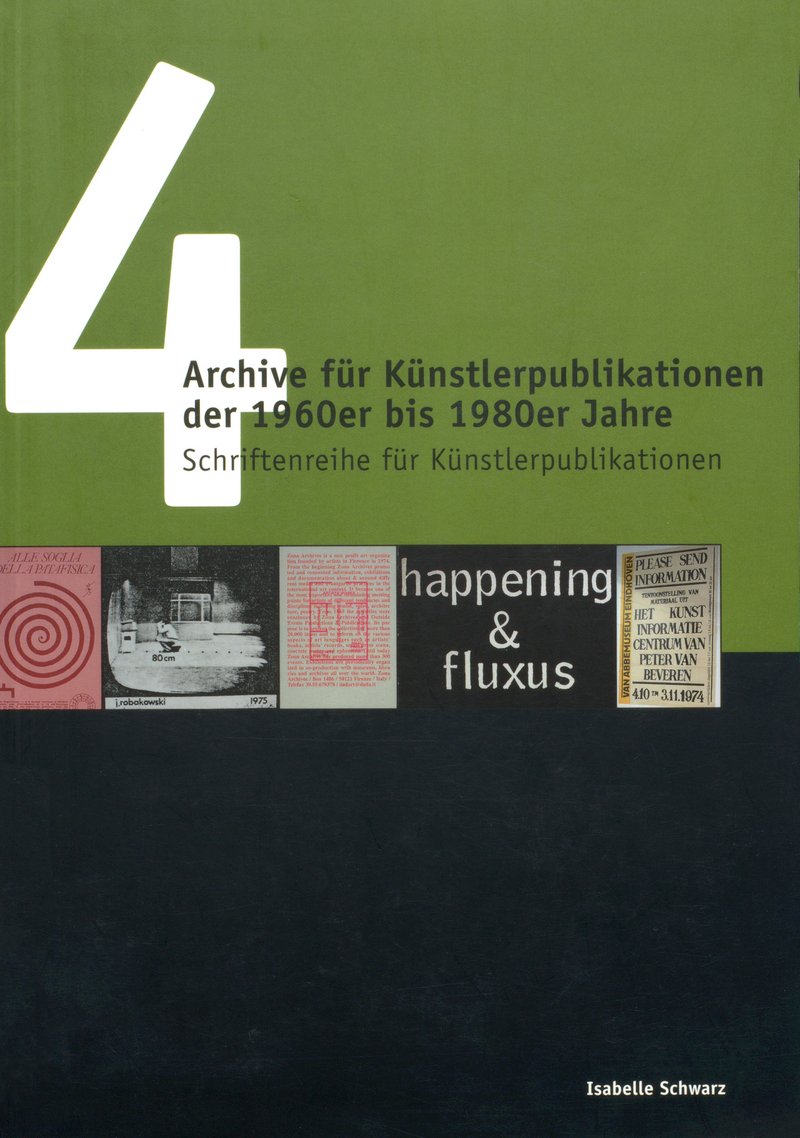 Cover: «Archive für Künstlerpublikationen der 1960er bis 1980er Jahre»