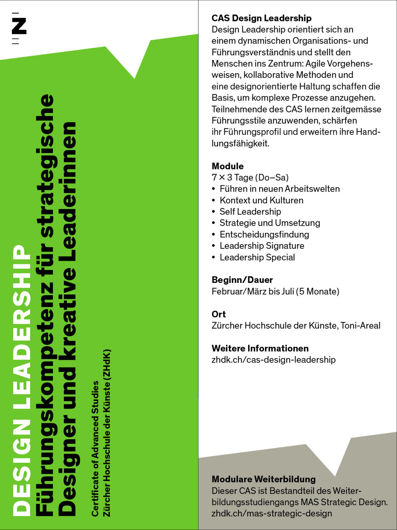 Flyer CAS Design Leadership
