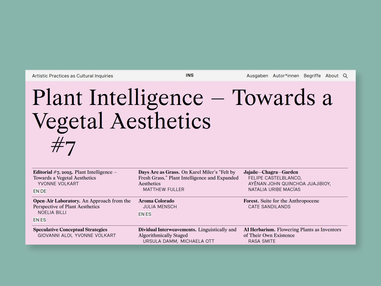 Title image INSERT; web graphics © Samuel Marty, ZHdK.