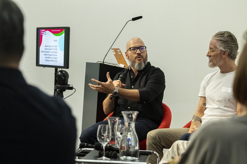 CEF 24 – Discussion Panel – Rodrigo Esmela, Daniel Jörg, Photo: Johannes Dietschi, © ZCCE