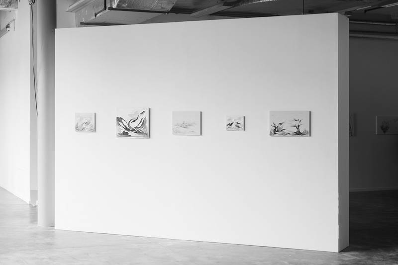 COLLECTED FRAGMENTS 2024 ​​​​​​​Öl und Buntstift auf Leinwand Verschiedenen Größen