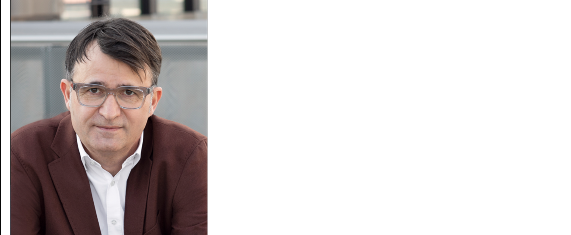 Porträt Dr. Andreas Vogel, Direktor Departement Kulturanalysen und Vermittlung