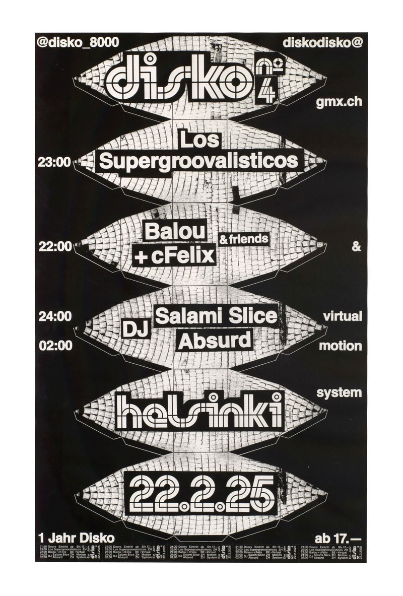 Veranstaltungsposter hochkant, ovale helle Formen übereinander.