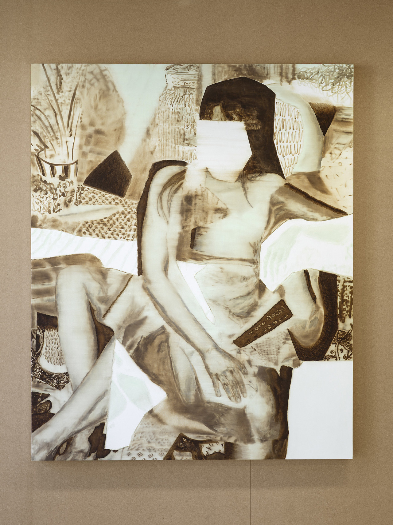 SOFT INTERRUPTIONS 2025 Öl auf Leinwand 160 × 131 cm