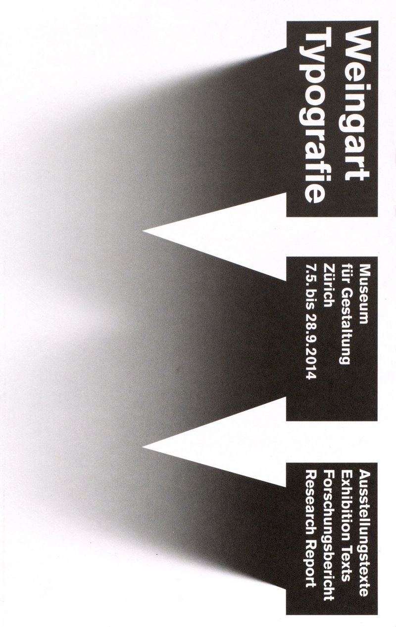 Cover: «Weingart Typografie. Ausstellungstexte und Forschungsbericht»