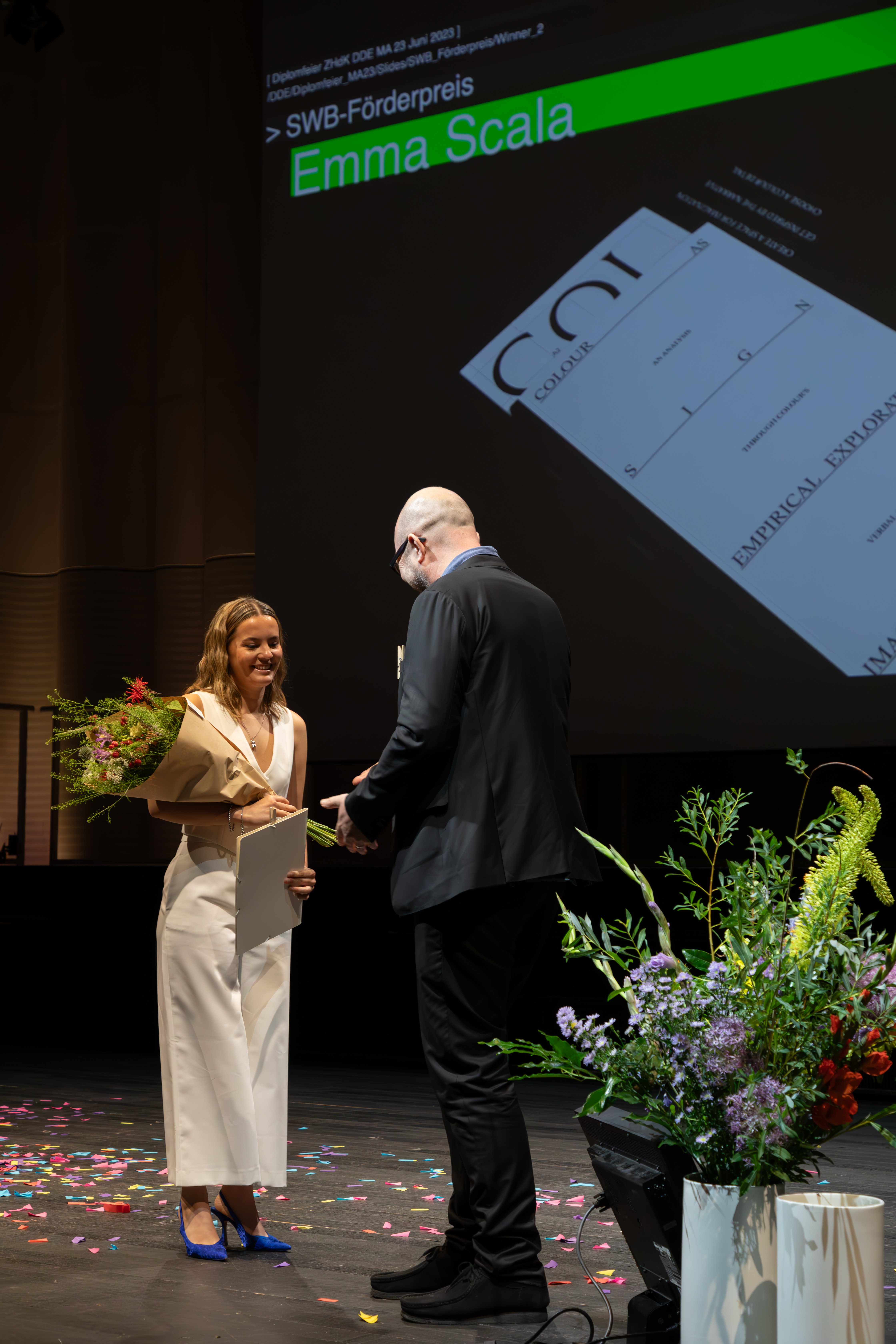 SWB-Förderpreis Gewinnerin Emma Scala aus dem Master Visual Communication. Foto: David Jäggi. © ZHdK.