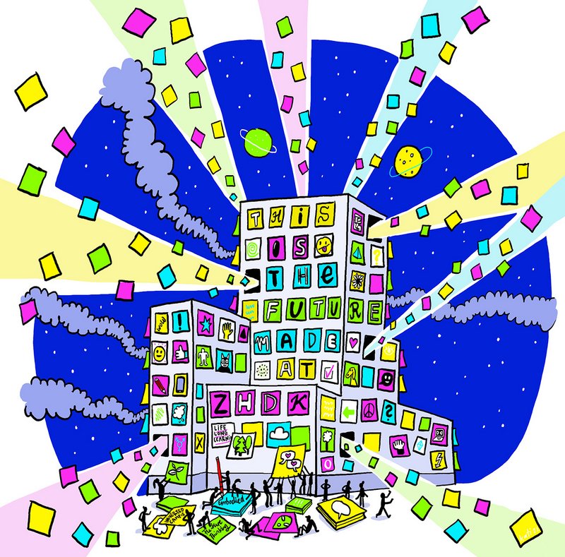 Illustration «Atelier Futures»; Grafik © Kati Rickenbach.