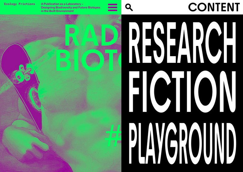 Ecology Frictions –A Publication as a Laboratory – Designing Biodiversity and Future Biotopes in the Built Environment