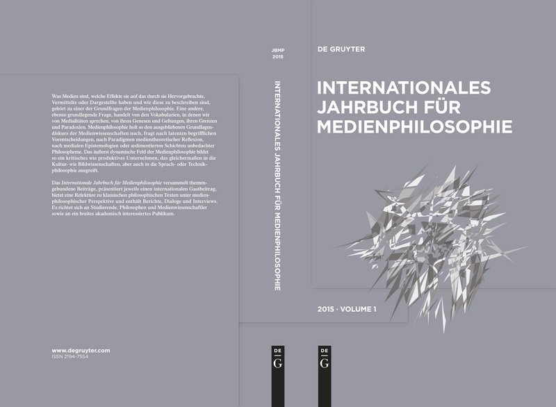 Foto: Cover Band 1 Jahrbuch Medienphilosophie