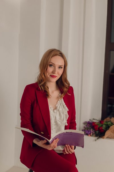 Joanna mit Noten