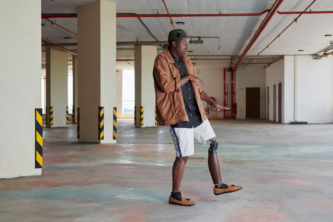 Circleg Ambassador Samson Mutuku. Credits: Lucca Leandro Barbery