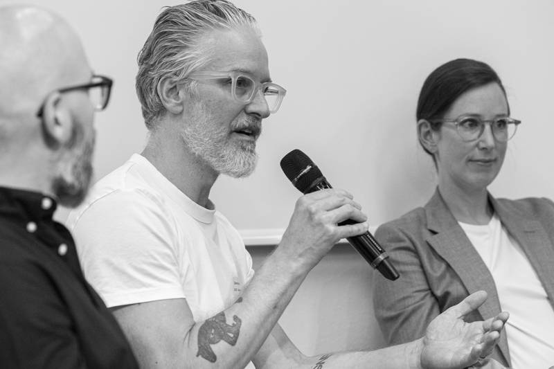 CEF 24 – Discussion Panel – Rodrigo Esmela, Daniel Jörg, Anna Roth, Photo: Johannes Dietschi, © ZCCE