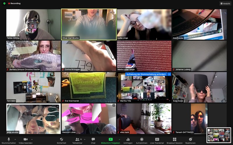Bild 2, Workshop Distanz, Online-Konferenz «Auf der Suche nach der 5. Dimension»