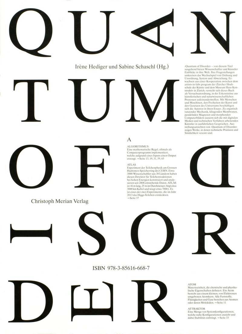 Buchcover: «Quantum of Disorder»