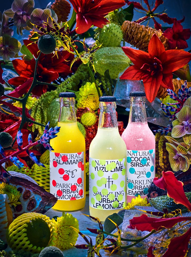 Die drei Sorten der Urban Lemonade. 