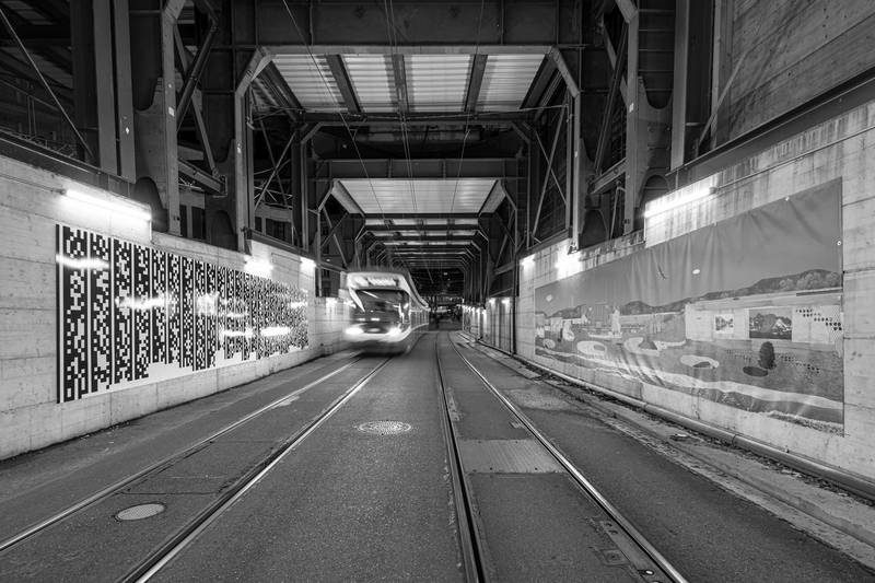 Blick in den Tunnel © AXA, Fotograf: Ingo Rasp