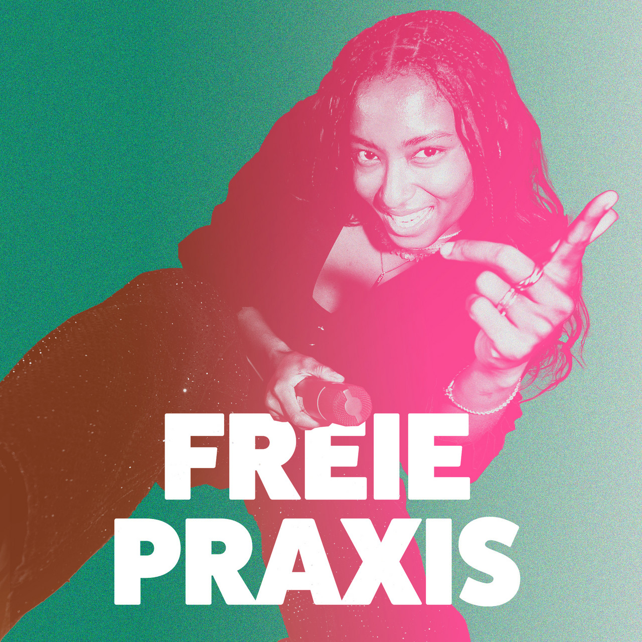 Frau auf Bild