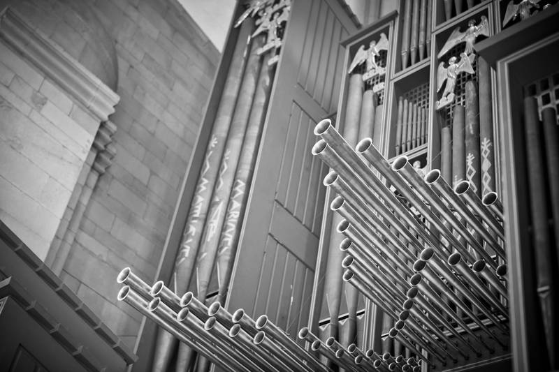 Foto: Detailaufnahme einer Orgel