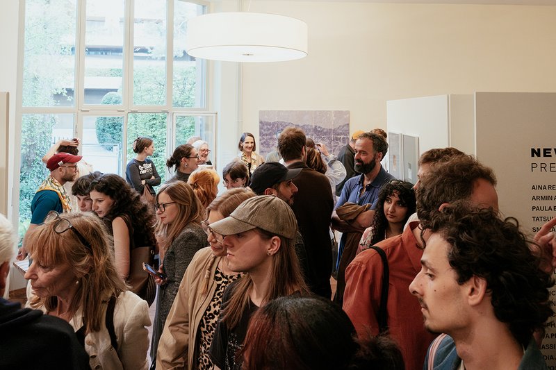 Opening NEWKAMMER II: Present Positions, Atelier Righini-Fries, Zurich, April 2026. Image © Gabriel Bienz