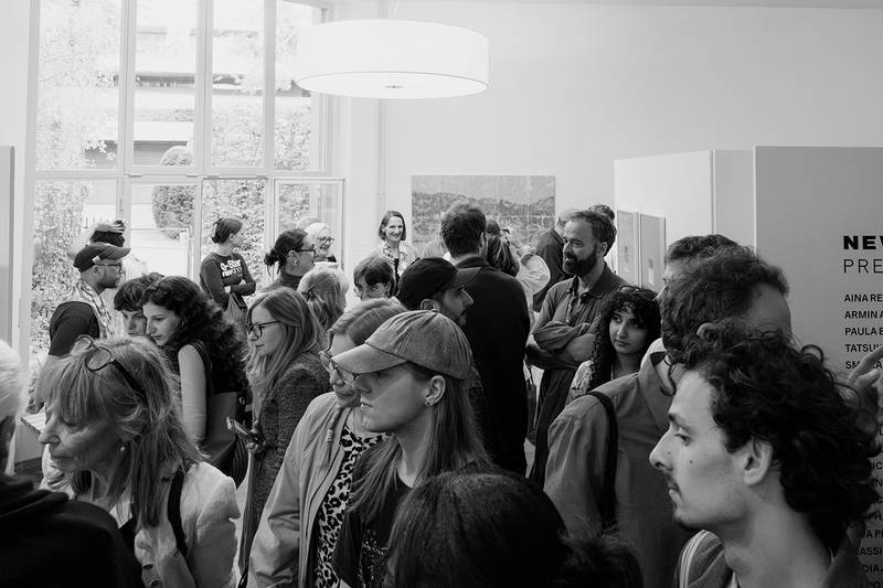 Opening NEWKAMMER II: Present Positions, Atelier Righini-Fries, Zurich, April 2026. Image © Gabriel Bienz