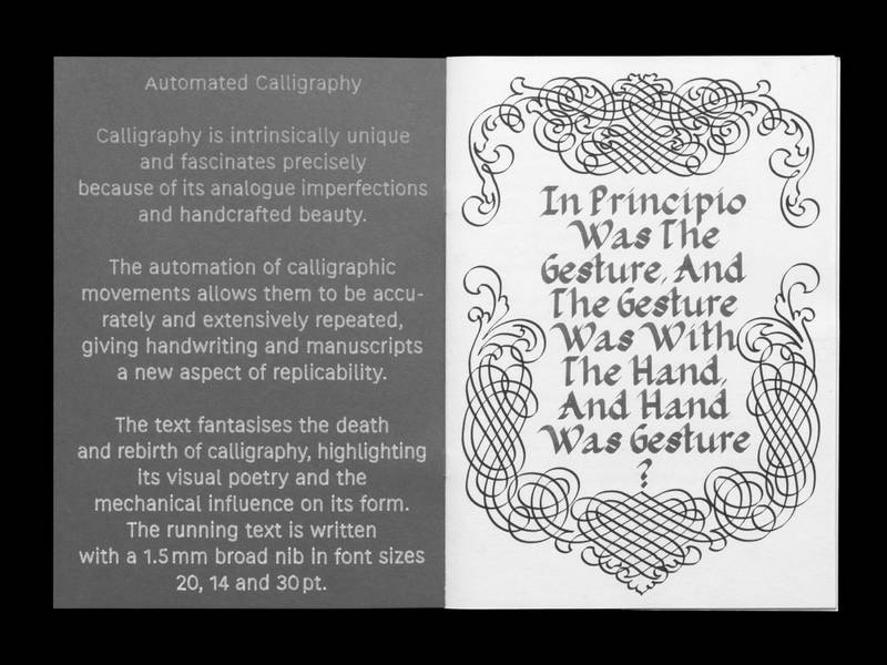 Dopperseite aus dem Buch. Kalligraphische rote Schrift.