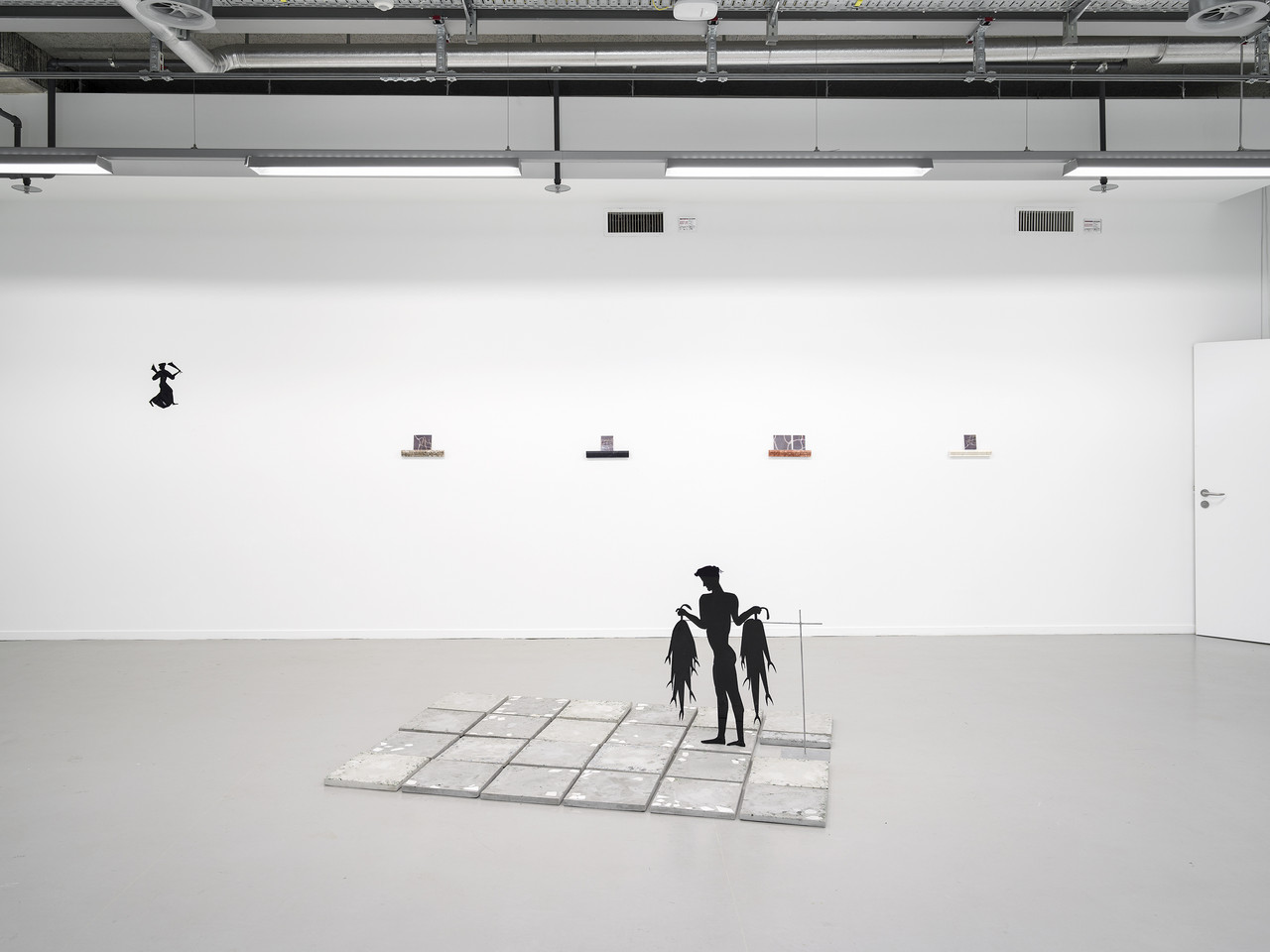 VOL. I (from the Mea Culpa series) 2025 ​​​​​​​cement, marble fragments, river stones, glass, graphite, resin, metal, dimensions variable