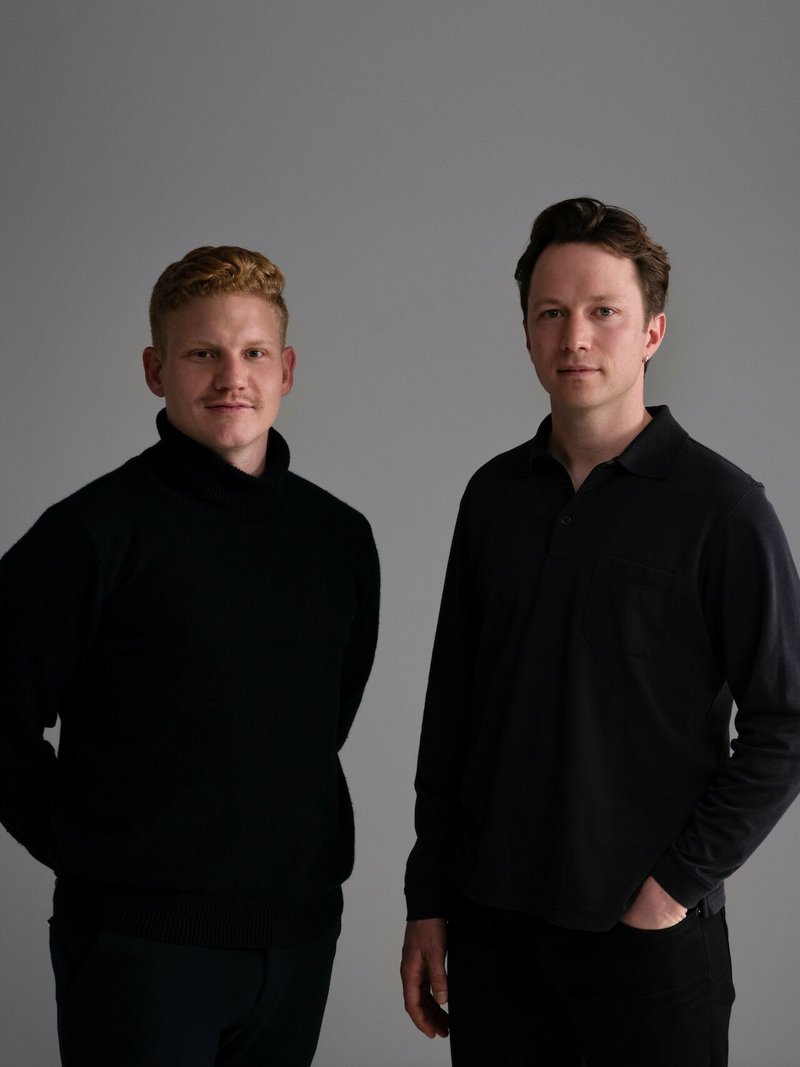 Die Designforscher Laurin Schaffner & Benjamin Josi hinter dem Projekt «3FOLD». 