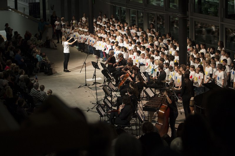 [Translate to English:] «NI KANTAS!» Kinderchor, ZHdK 14.12.2017