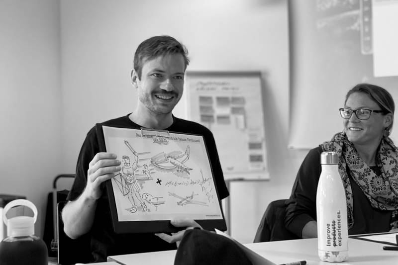 [Translate to English:] Teilnehmende im Rahmen des CAS Design Thinking an der ZHdK