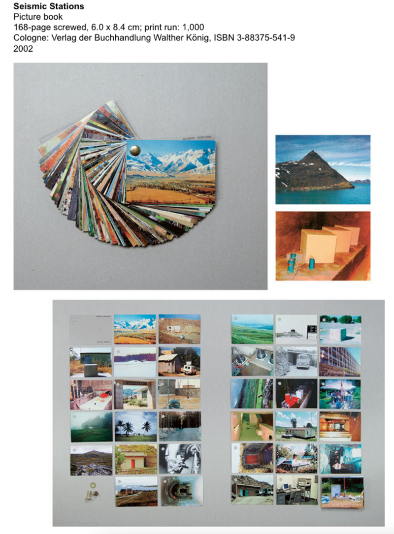Florian Dombois, Seismic Stations, 2002