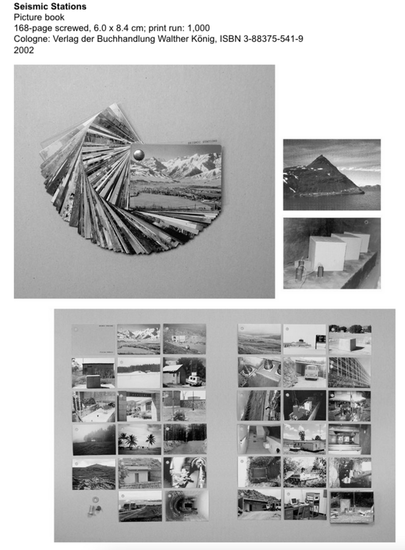 Florian Dombois, Seismic Stations, 2002