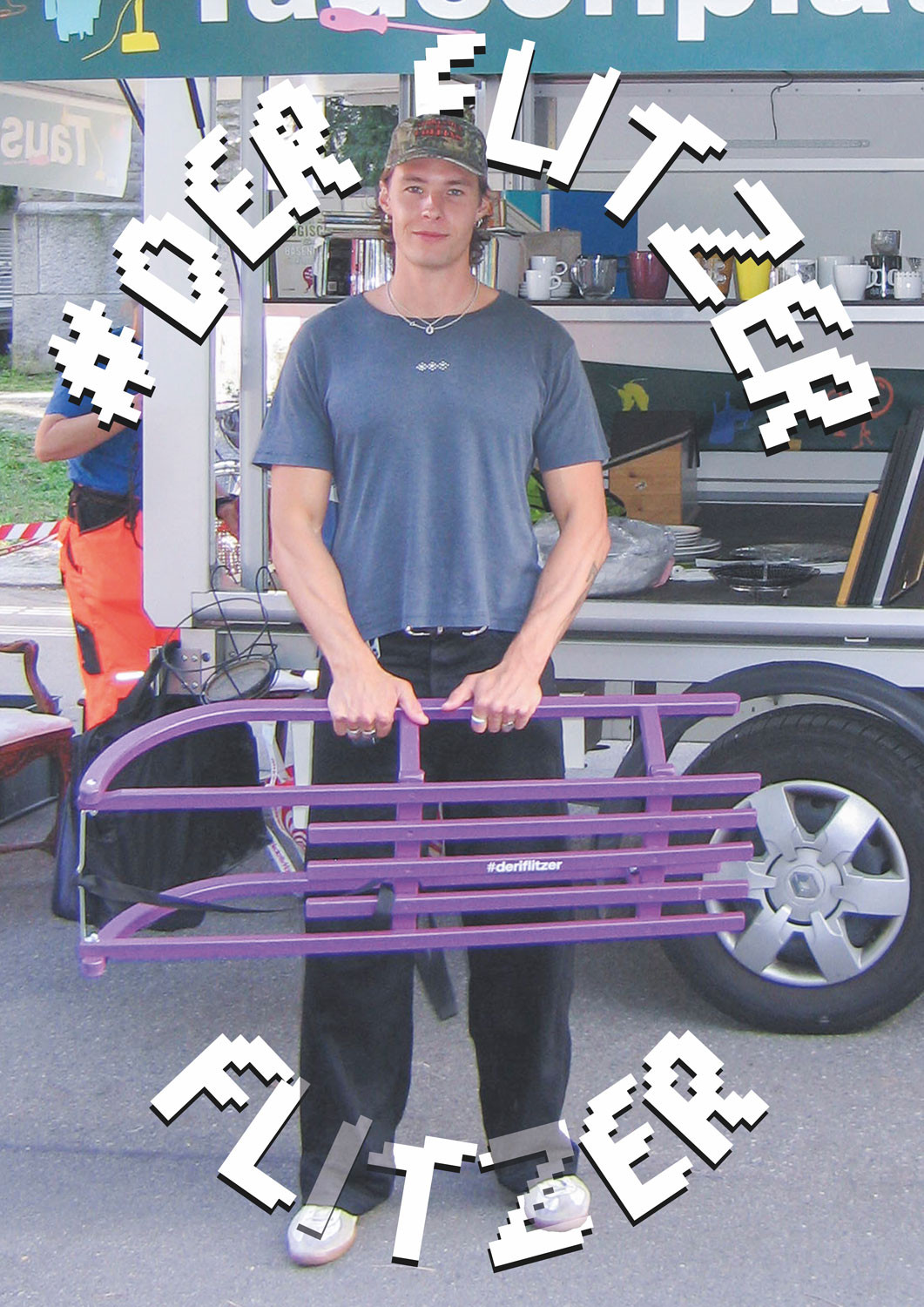 Porträtfoto «Tauschgeschichten». Bild: Helena Klein für den Minor «Sustainable Design». Bei der Bildbearbeitung wurde KI benutzt. © ZHdK.