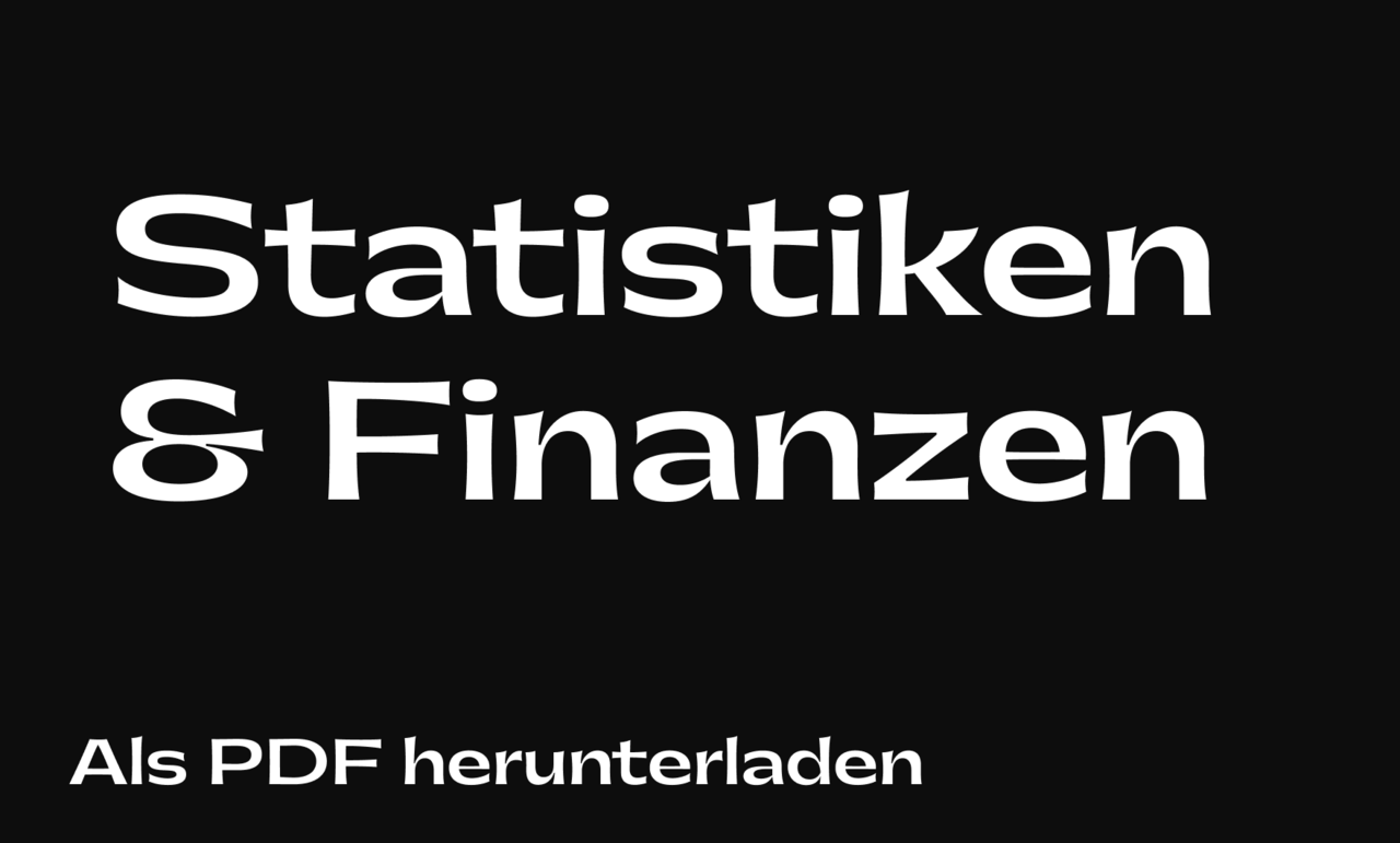 PDF zum Download: Statistiken und Finanzen zum ZHdK Jahresbericht 2021