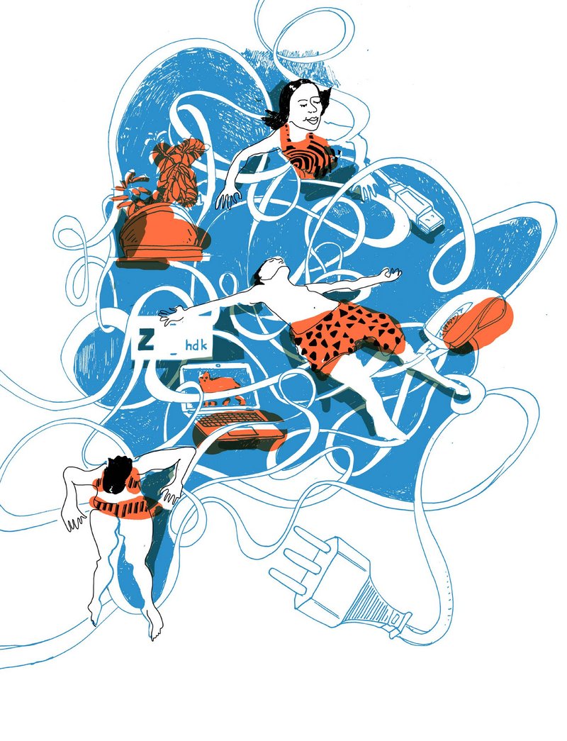 Illustration "Digital Confidence"; image design © Brigitte von Arx.