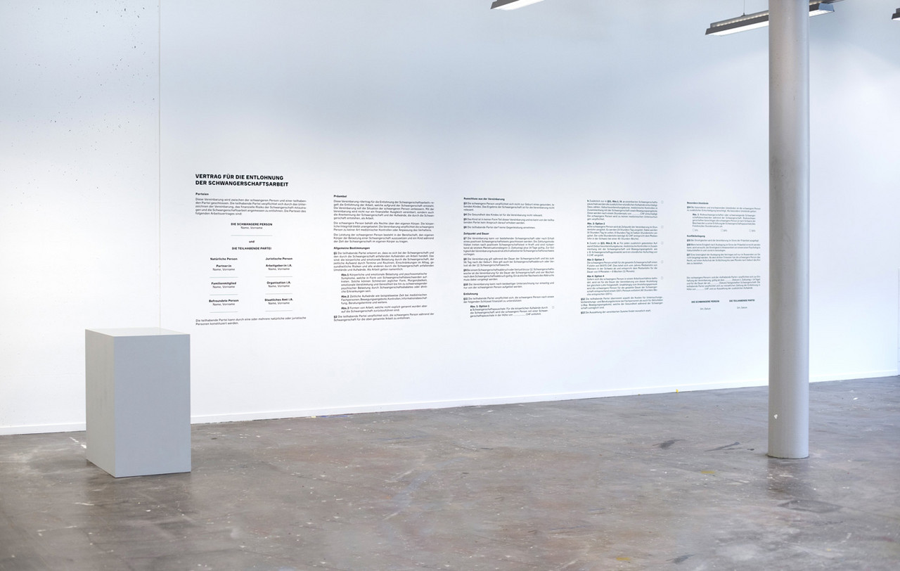 VERTRAGS FÜR DIE ENTLOHNUNG DER SCHWANGERSCHAFTSARBEIT 2025 Vinyl Buchstaben Installation