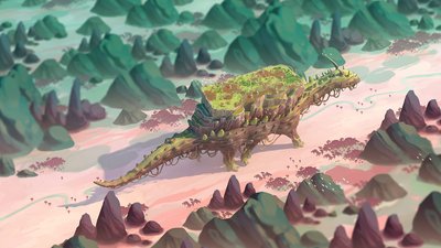 Philomena Schwab’s latest game is called “The Wandering Village”, which combines ecological topics such as climate change, but also biology, with a survival game.