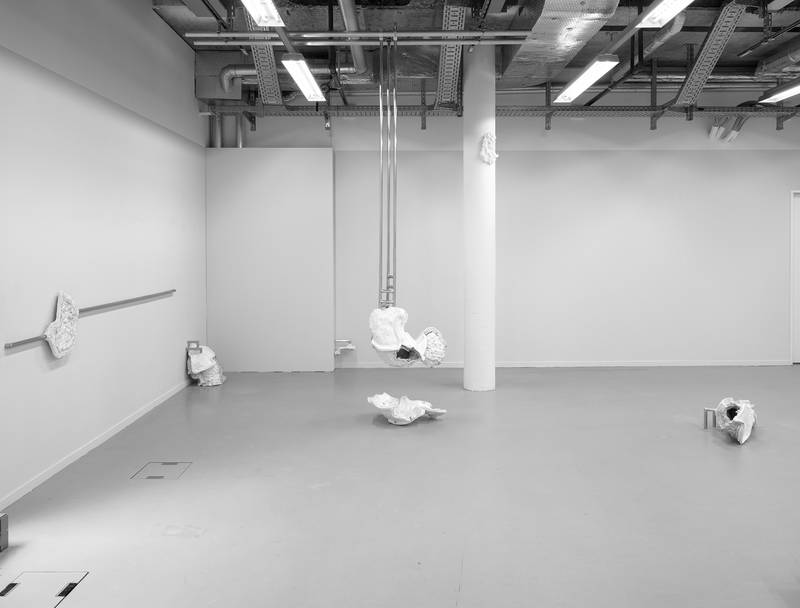 Mold Logic: A Rough Approximation of Self, 2026 Ton, Stroh, Sumpfkalk, Silikon, Gips, Aluminiumrohr, Grösse variabel