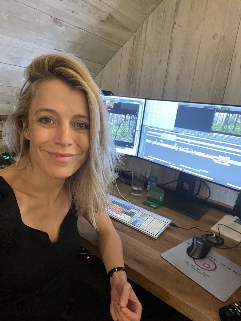 Noemi Katharina Preiswerk at her editing studio for «Knock at the Cabin» © Noemi Katharina Preiswerk