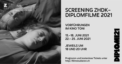 Flyer Diplomscreenings 2021