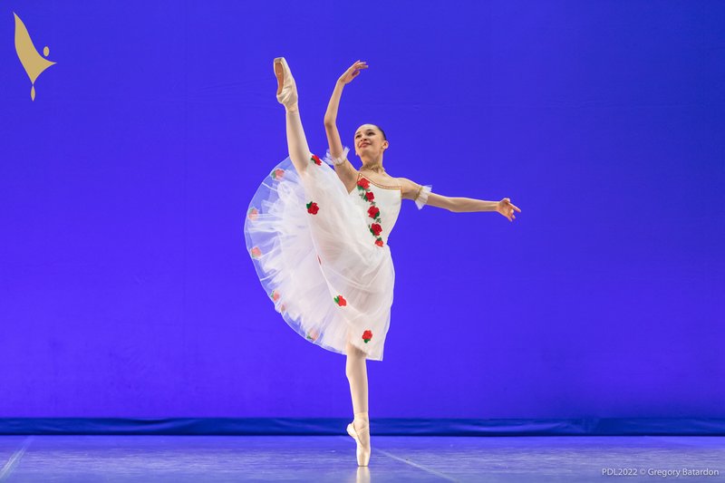 Yasemin Kayabay at the Prix de Lausanne 2022. © Gregory Batardon