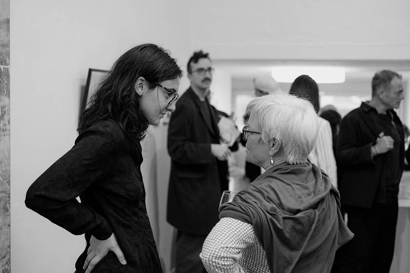 Vernissage NEWKAMMER II: Present Positions, Atelier Righini-Fries, Zürich, April 2026. Bild © Gabriel Bienz