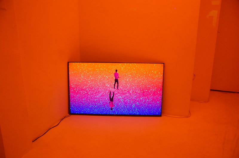 Bild: Bildschirm in Ausstellung