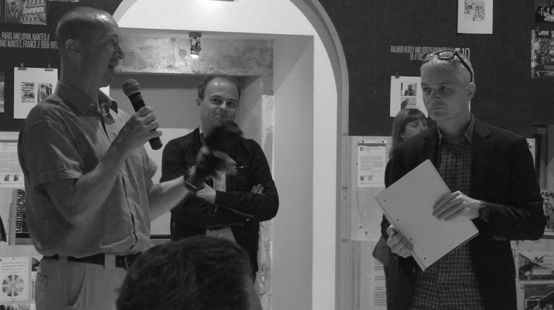 Co-Curator Christoph Weckerle listening to one of the numerous inputs by the participants