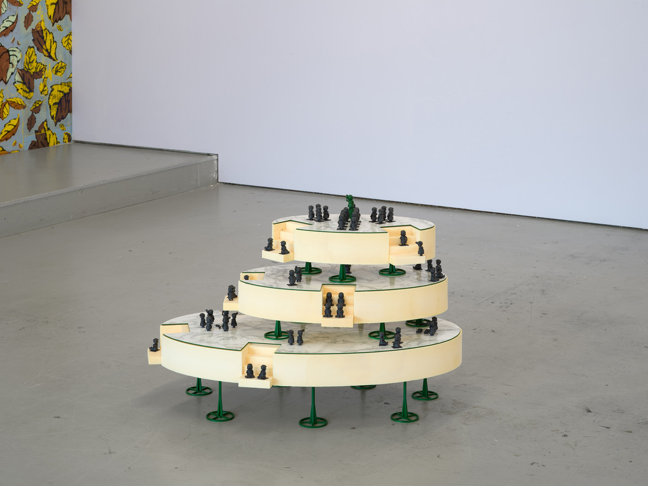 The Adverse Pedestal of Choice, 2026 EPS foam, MDF, plastic, adhesive vinyl, paint, 62 x 100 x 57 cm