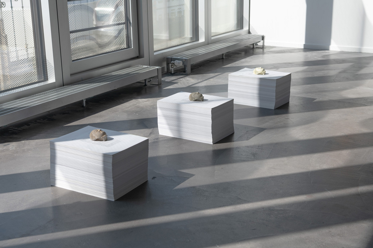 PAPERWEIGHT 2025  Sculpture; Gips, Pigment, Papier, Provinienz