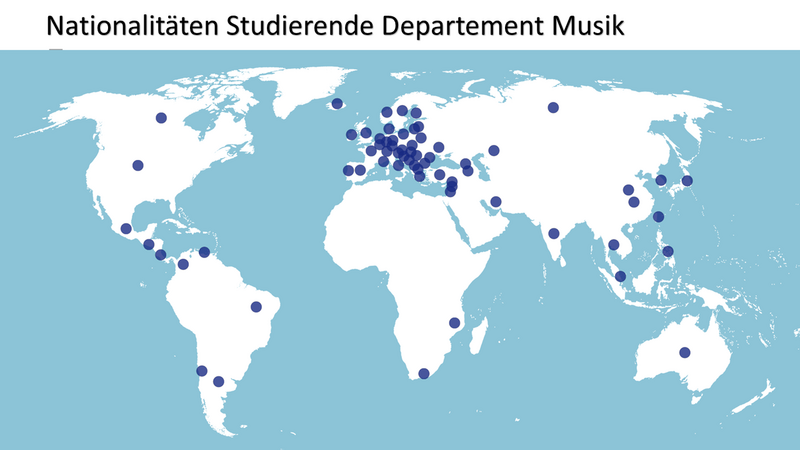 Herkunft Studierende Departement Musik