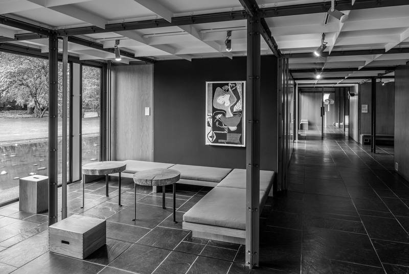 Pavion Le Corbusier Innenansicht
