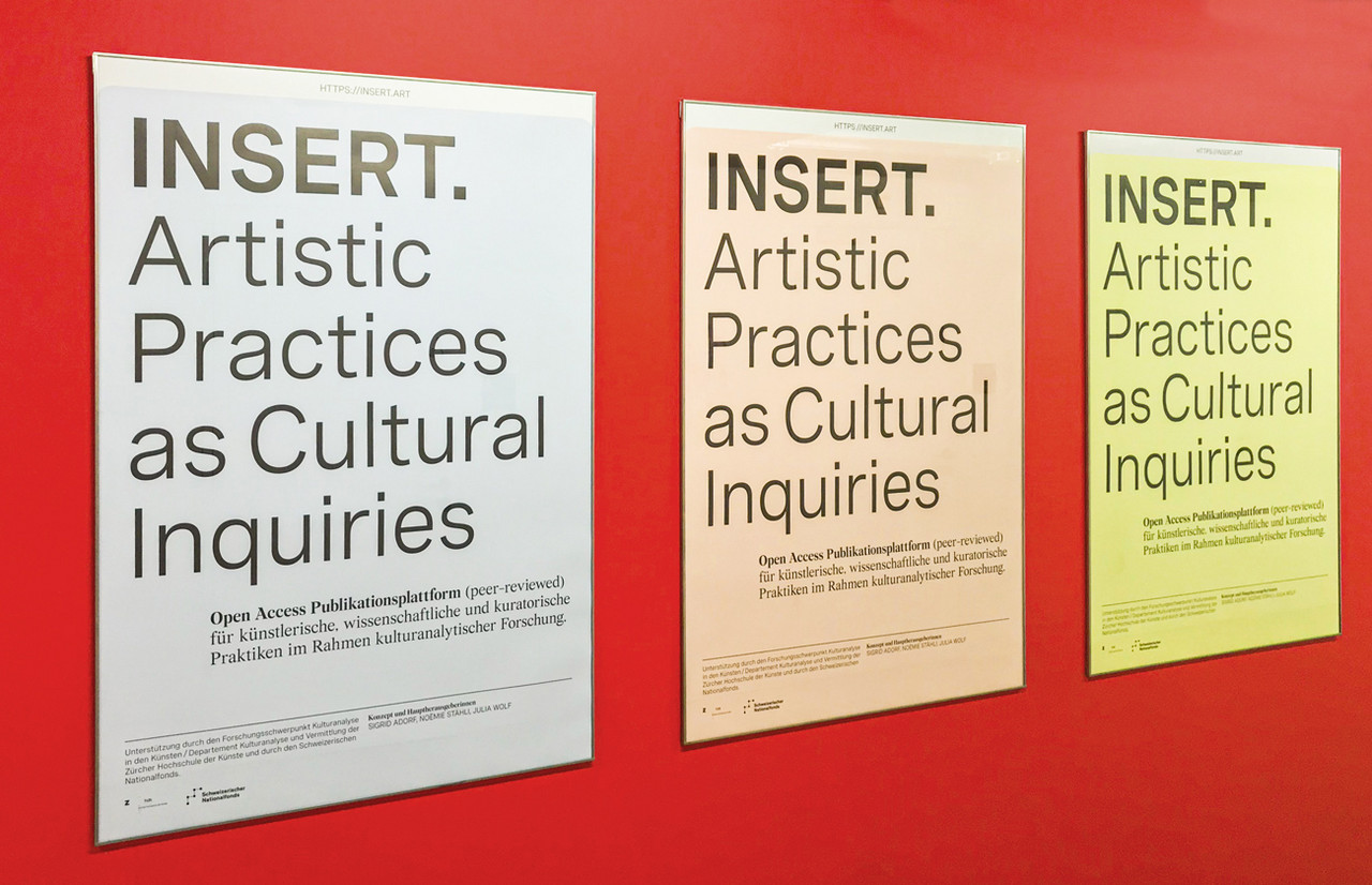 Insert. Artistic Practices as Cultural Inquiries