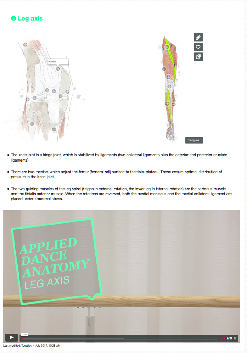 Sample material from the course "Dance theory"