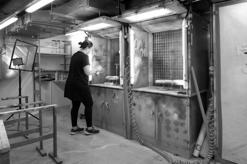 Modellbau-Werkstatt. Foto: Franziska Martin.